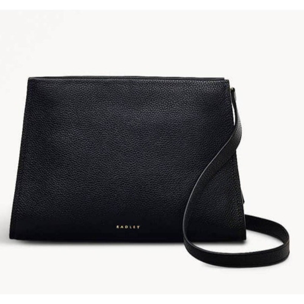 Radley Arlington Court Small Zip Leather Crossbody Purse NWT Black $295 MSRP NWT